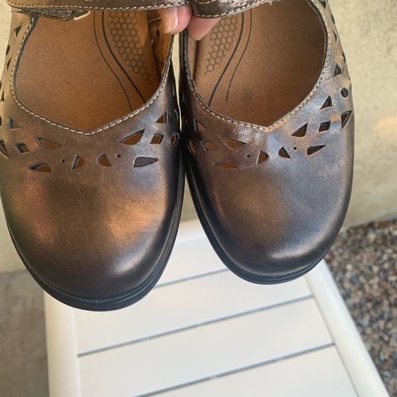 Cobb Hill by new balance clog mules brown metallic shoes size 7W - Picture 10 of 16